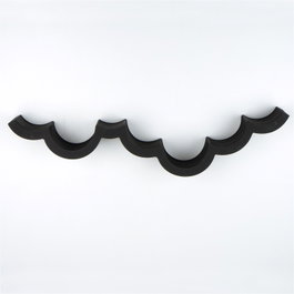 Hanah Home Wc018 Portarrollos de Papel Higiénico de Madera Negro 62x9x16 cm
